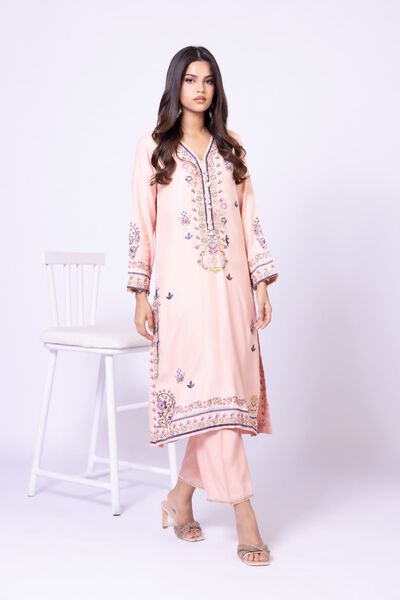 Embroidered | Raw Silk | Pants | AED 100.00