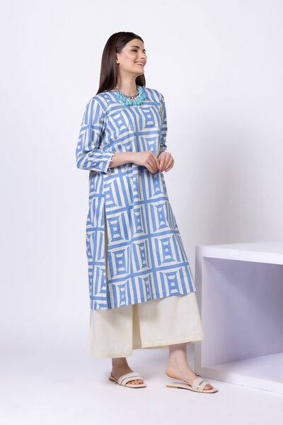 Printed | Crosshatch Poplin | Pants | AED 80.00