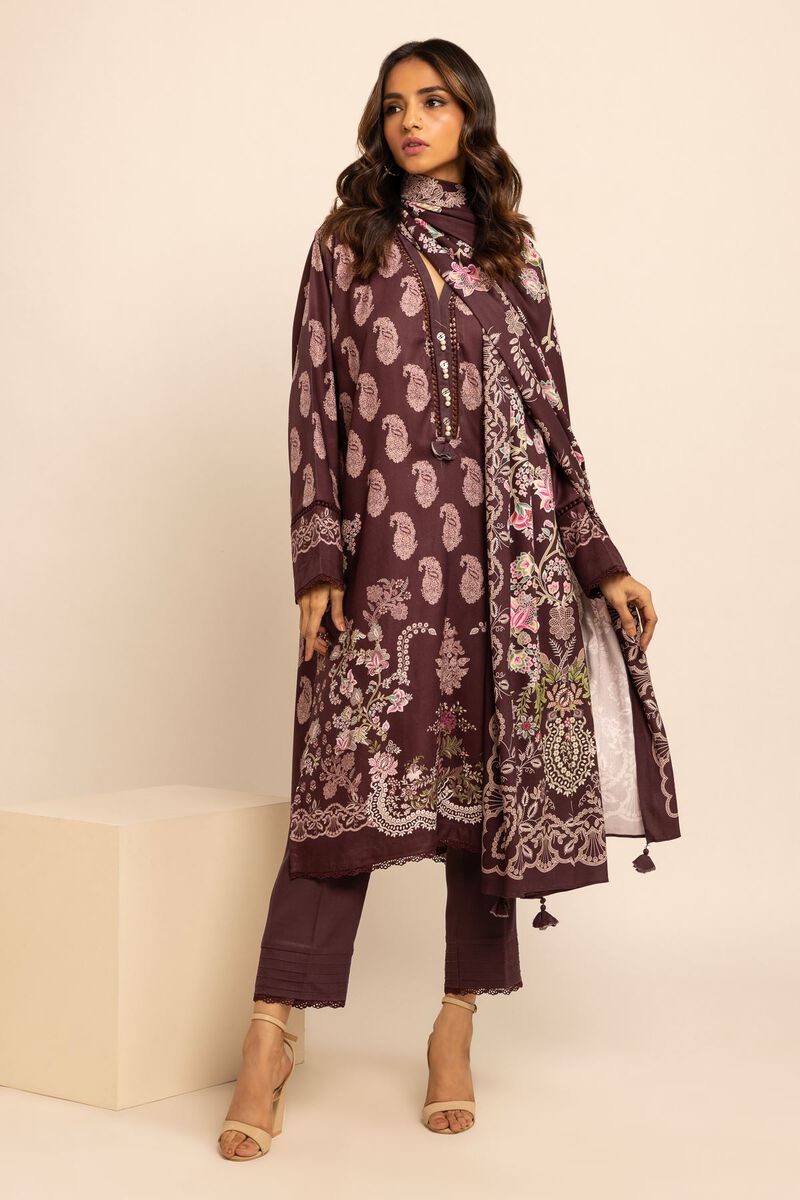 Printed | Printed Viscose Satin | Fabrics 3 Piece | null