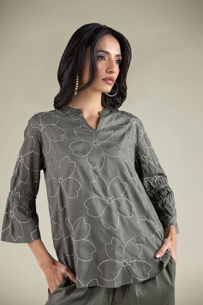 Embroidered | Viscose | Tunic | AED 65.00