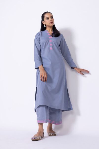 Embroidered | Chambray | Kurta | AED 120.00