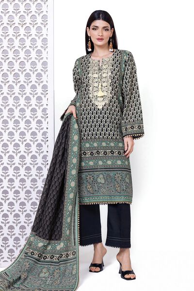 Light Khaddar | Embroidered | Fabrics 3 Piece | AED 140.00