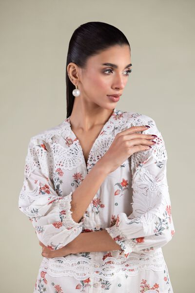 Embroidered | Cambric | Blouse | AED 78.00