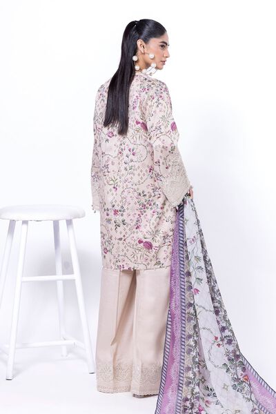 Embroidered | Cotton Satin | Fabrics 3 Piece | AED 220.00