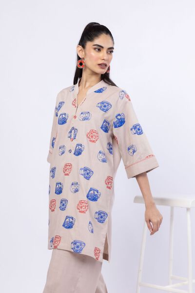 Embroidered | Crosshatch Poplin | Kurta | AED 120.00