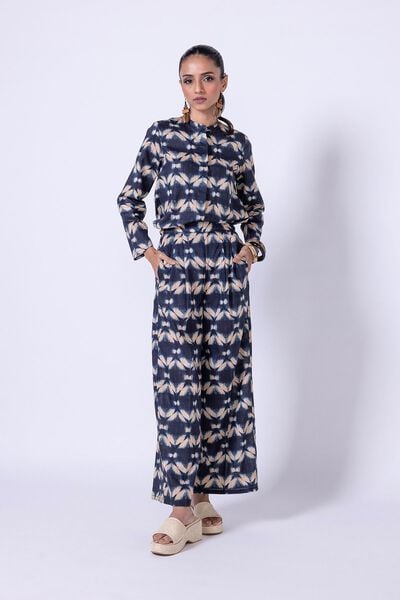 Printed | Crosshatch Poplin | Trousers | AED 24.00