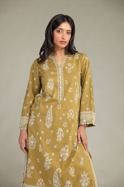 Cambric | Cambric V-Neck Kurta | AED 180.00