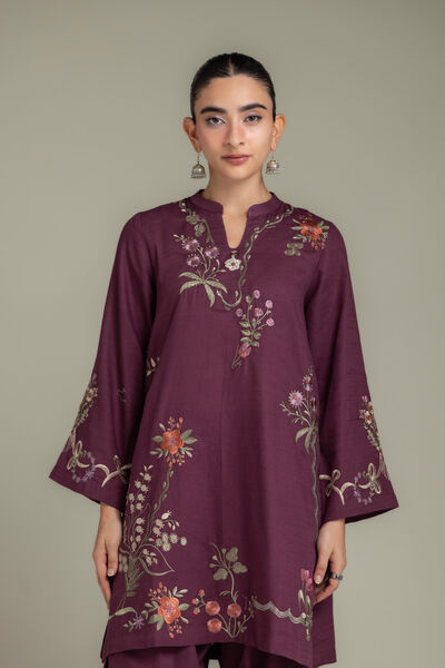 Embroidered | Light Khaddar | Fabrics 2 Piece | Top and Bottom | AED 200.00
