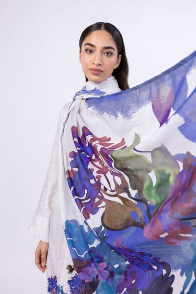 Printed | Light Thai Silk | Dupatta | AED 92.00