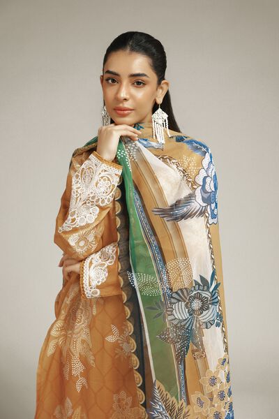 Embroidered | Satin | Fabrics 3 Piece | AED 200.00