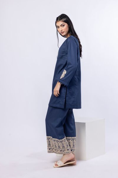 Embroidered | Cotton Dobby | Pants | AED 100.00