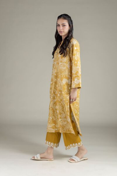 Embroidered | Cotton Dobby | Pants | AED 80.00