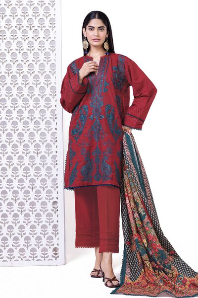 Embroidered | Light khaddar Messuri | Fabrics 3 Piece | AED 54.00