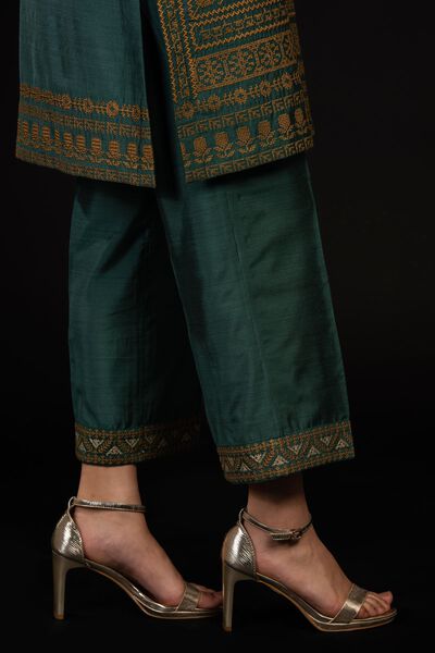 Narrow Culottes, GREEN, hi-res