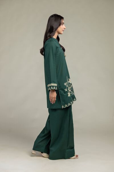 Cambric | Solid Green Shalwar | AED 100.00