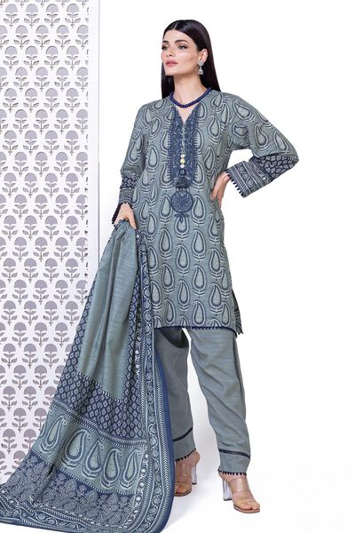 Light Khaddar | Embroidered | Fabrics 3 Piece | AED 140.00