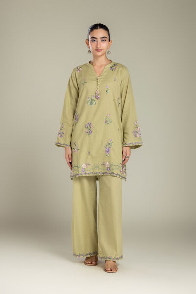 Embroidered | Light Khaddar | Fabrics 2 Piece | Top and Bottom | AED 180.00