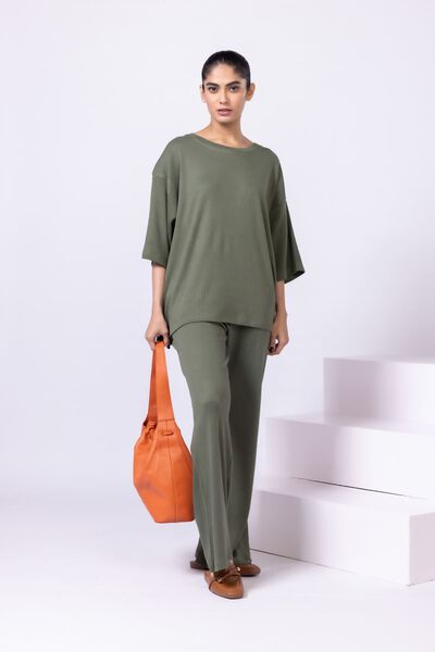Dyed | Variegated Rib | T-shirt | AED 18.00