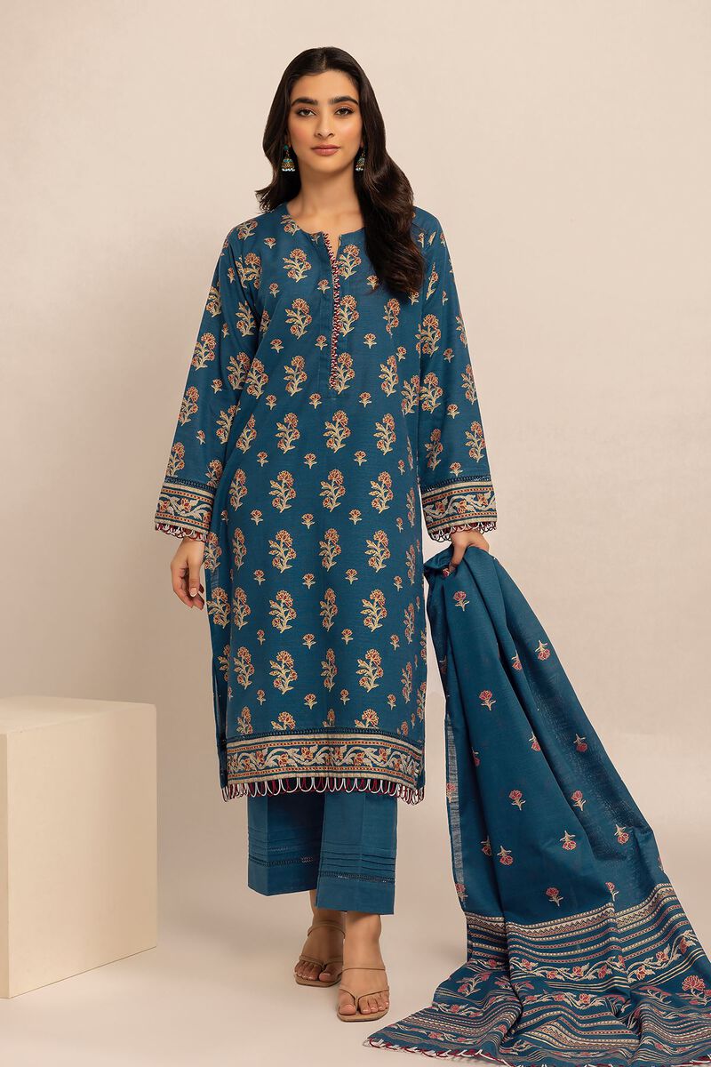 Printed | Khaddar | Fabrics 3 Piece | null