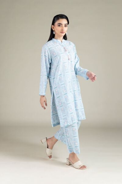 Printed | Textured Cotton | Pants | AED 70.00