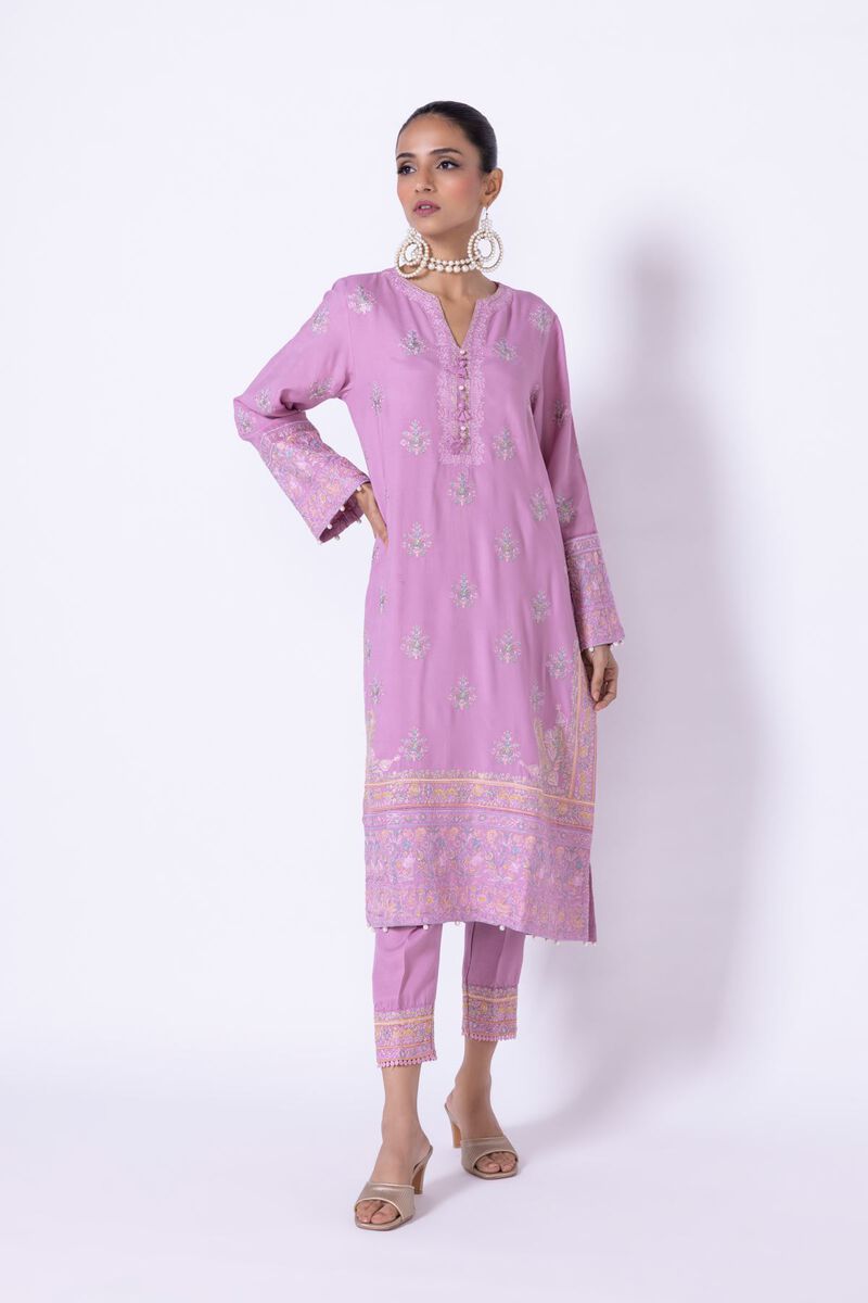 Embroidered | Raw Silk | Pants | AED 30.00