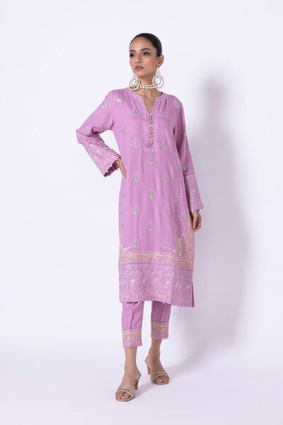 Embroidered | Raw Silk | Pants | AED 30.00