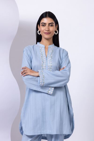 Embroidered | Leno | Kurta | AED 120.00