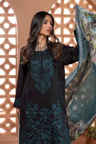 Cambric | Embroidered | Tailored 3 Piece | AED 200.00