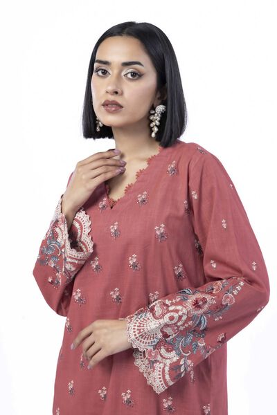 Embroidered | Crosshatch | Tailored 2 Piece | Top and Bottom | AED 180.00