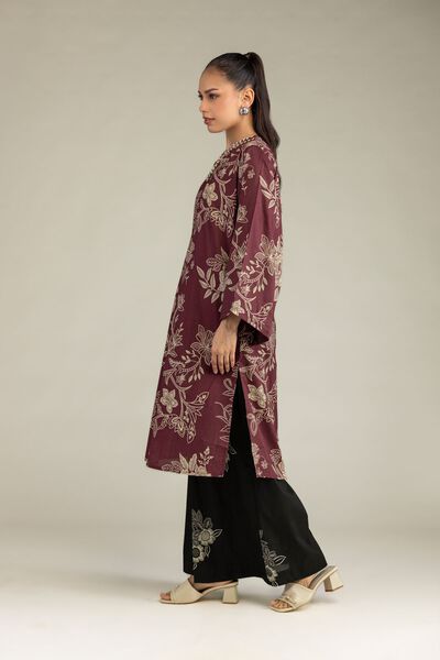 Printed | Cambric | Black Floral Pants | AED 130.00