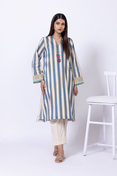 Printed | Crosshatch Poplin | Kurta | AED 80.00