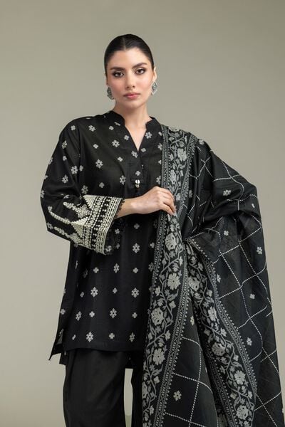 Embroidered | Lawn | Black Lawn Kurta | AED 130.00