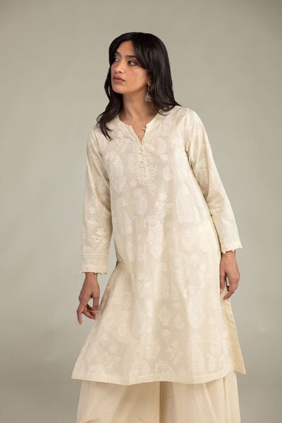 Cambric | Cambric Floral Kurta | AED 180.00