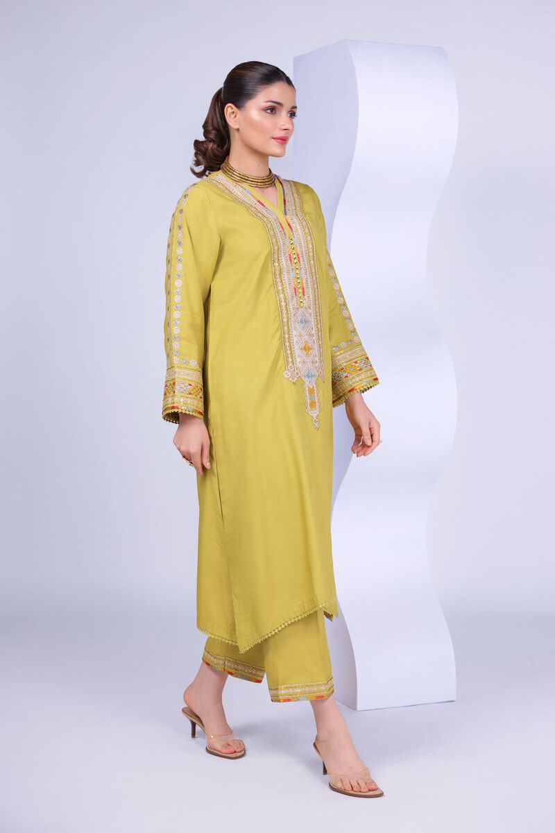 Embroidered | Russian Raw Silk | Pants | AED 27.60