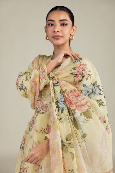 Printed | Lawn | Floral Lawn Dupatta | AED 130.00