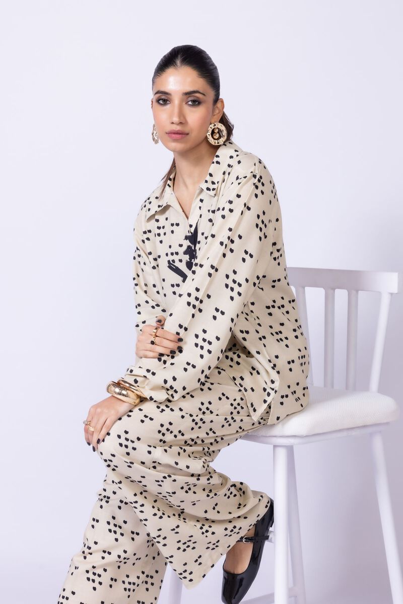 Printed | Dull Raw Silk | Blouse | AED 42.00