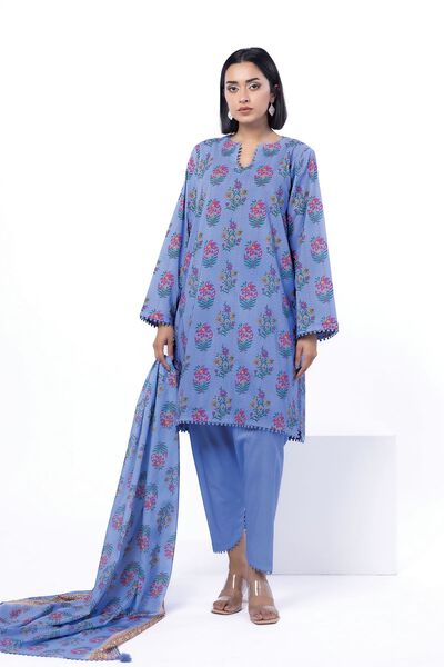 Printed | Cotton | Tailored 3 Piece | AED 180.00