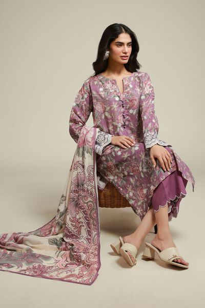 Embroidered | Mesuri | Mesuri Tailored 3-piece | AED 280.00