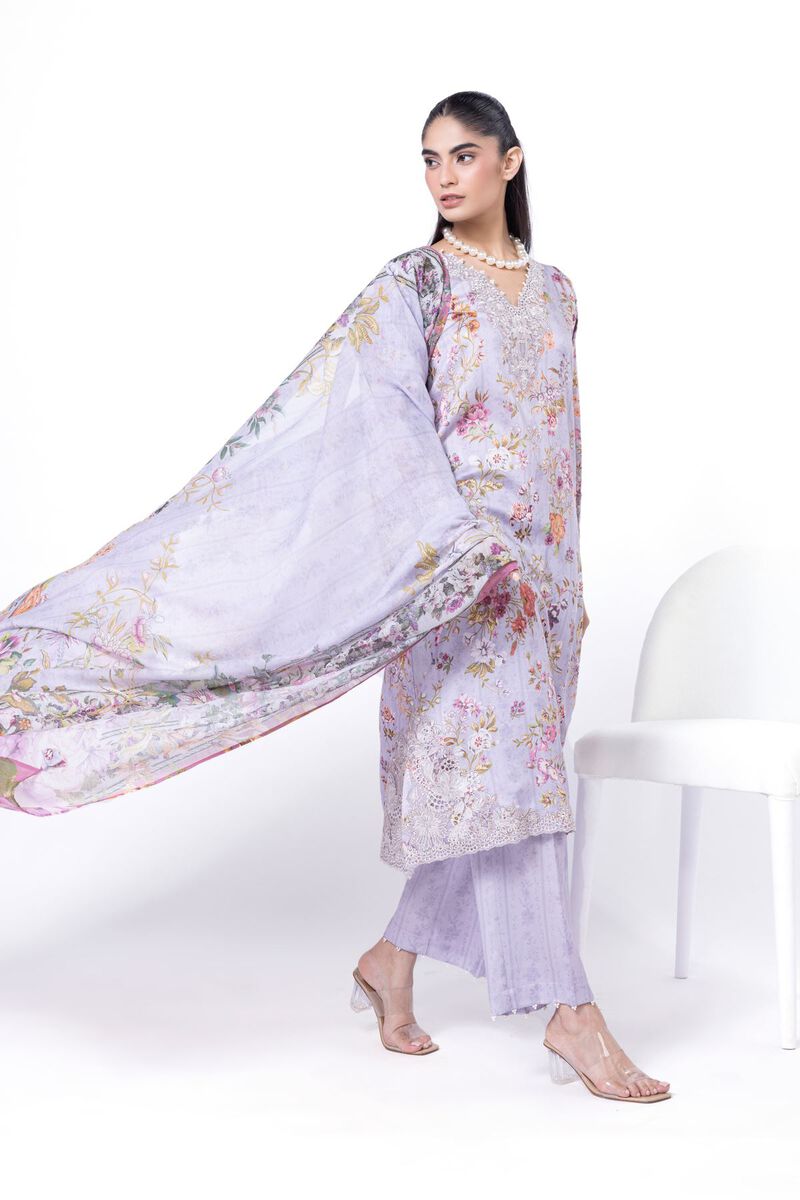 Embroidered | Cotton Satin | Fabrics 3 Piece | AED 240.00
