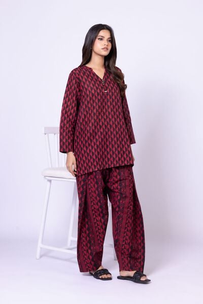 Printed | Textured Cotton | Pants | AED 60.00