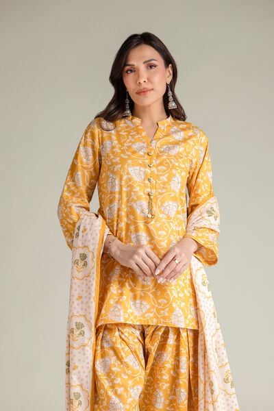 Embroidered | Cambric | Floral Short Kurta | AED 130.00