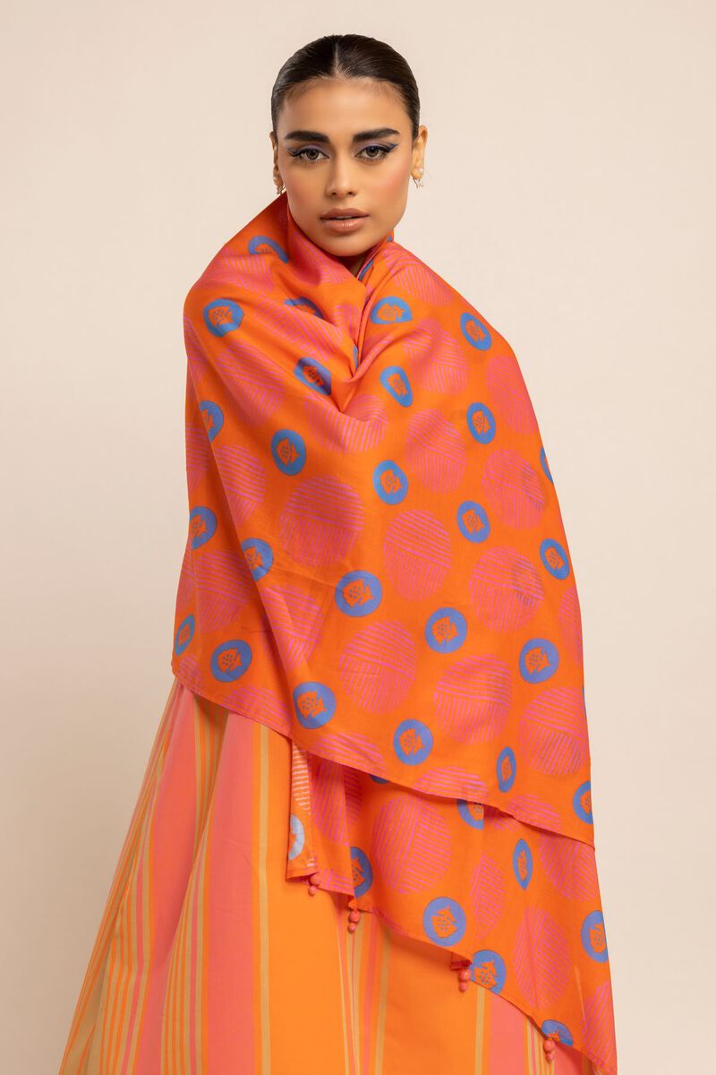 Printed | Lawn | Stole | null