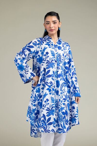 Printed | Cotton Dobby | Floral Short Kurta | AED 150.00