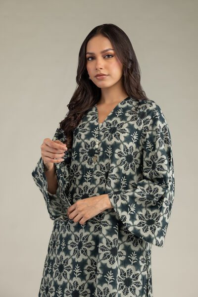 Printed | Cotton Dobby | Floral Longline Kurta | AED 50.00