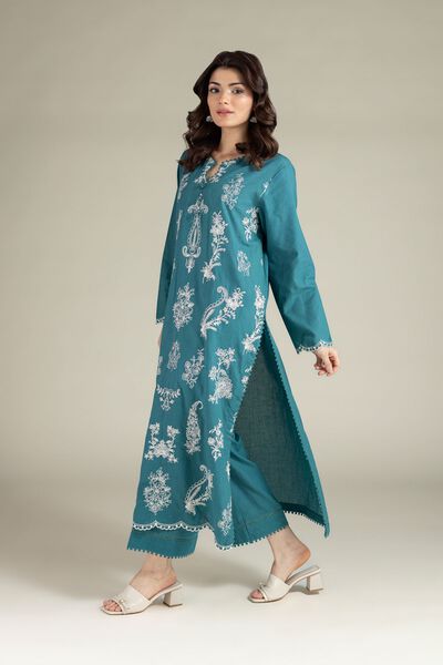 Embroidered | Cambric | Tailored 2 Piece | Top and Bottom | AED 250.00