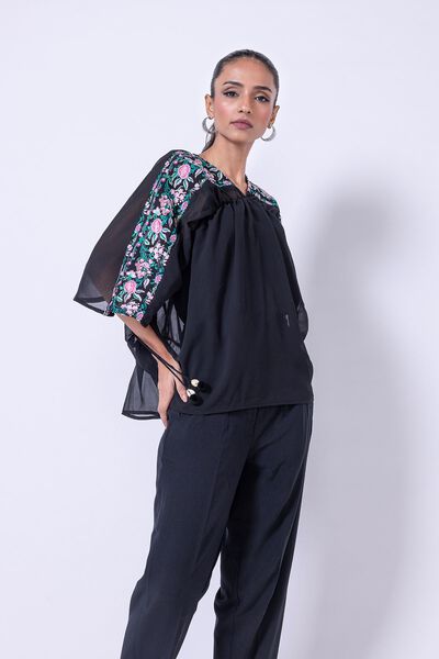 Embroidered | Georgette Chiffon | Tunic | AED 36.00