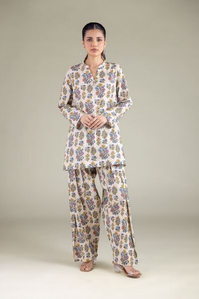 Printed | Cambric | Relaxed Floral Shalwar | AED 100.00