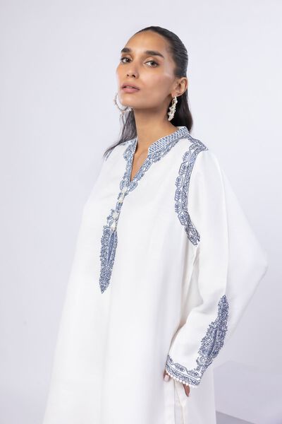 Embroidered | Russian Raw Silk | Kurta | AED 160.00