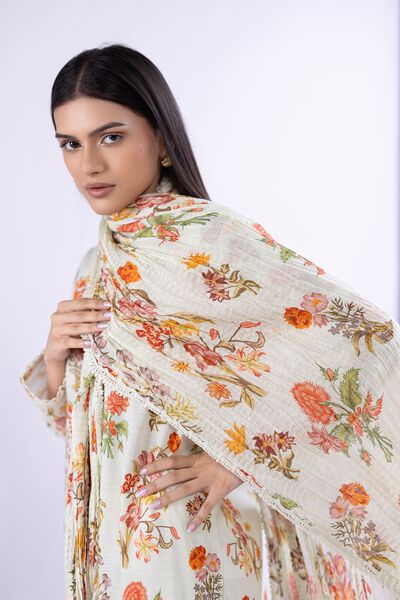 Printed | Voile | Dupatta | AED 60.00