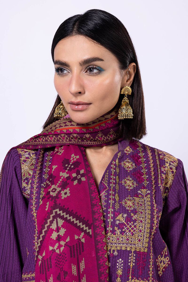 Embroidered | Diamond Dobby | Fabrics 3 Piece | null